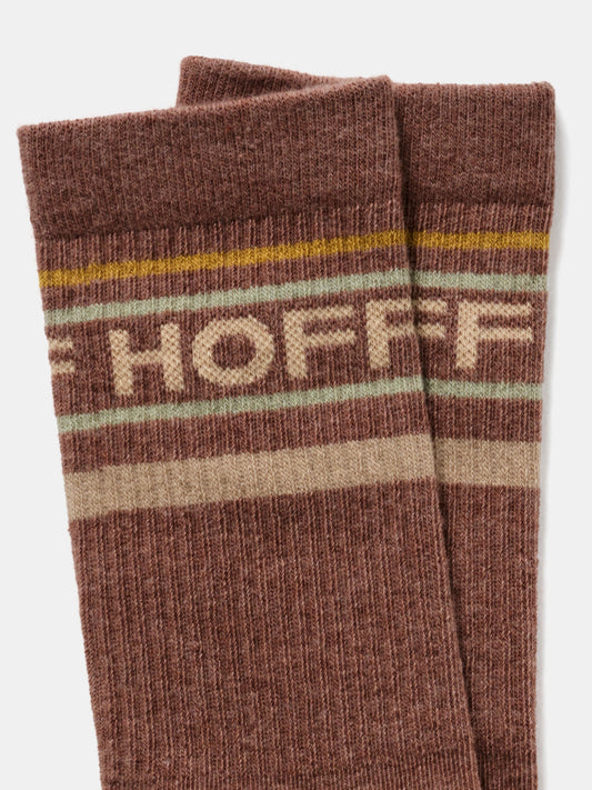 Brown Logo Sock