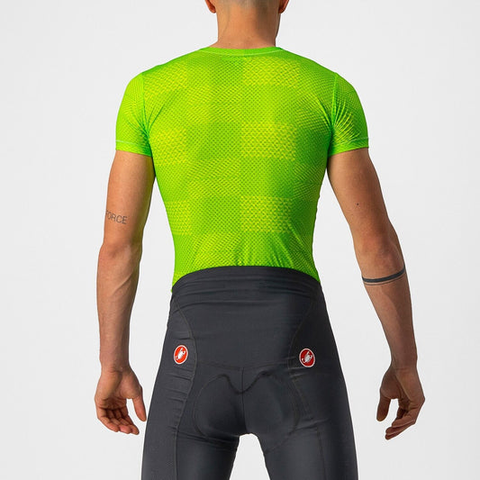 PRO MESH SHORT SLEEVE Base Layer : ELECTRIC LIME